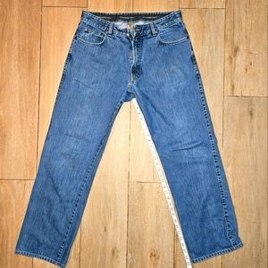 Ermenegildo Zegna Men's Jeans, Made In Italy, Straight Relaxed Fit Size 36x29